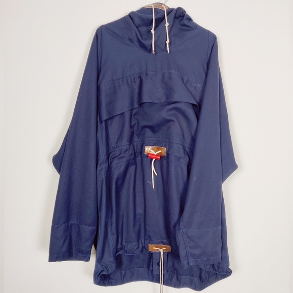 Other - 80s Vintage Hiking Jacket Navy Outdooring Coat Canvas Size XL Gorpcore Nautical
